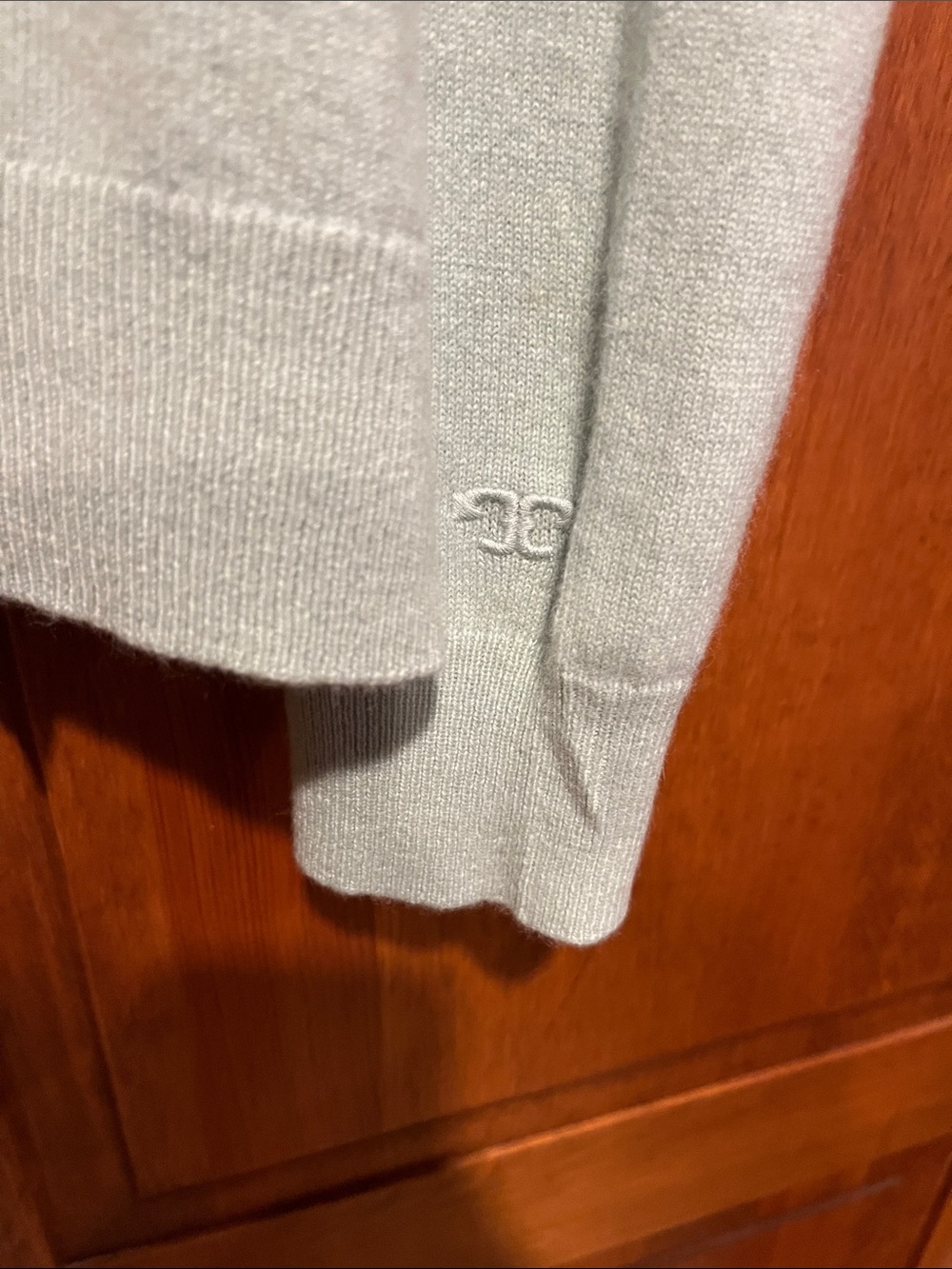 Tory Burch Pale green cashmere Crewneck Sweater - Picture 3 of 5